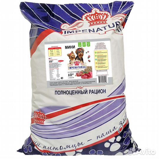 Корм для собак класса премиум Империал