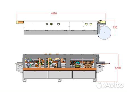 Кромкооблицовочный станок с прифуговкой TES-260