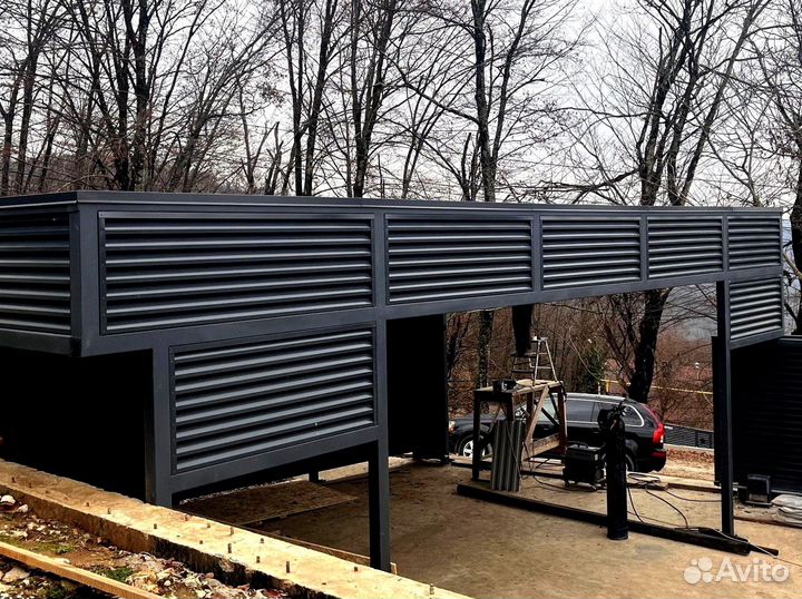 Заборы из оцинкованного металла под ключ