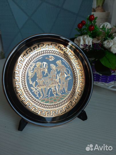 Декоративная тарелка греческая