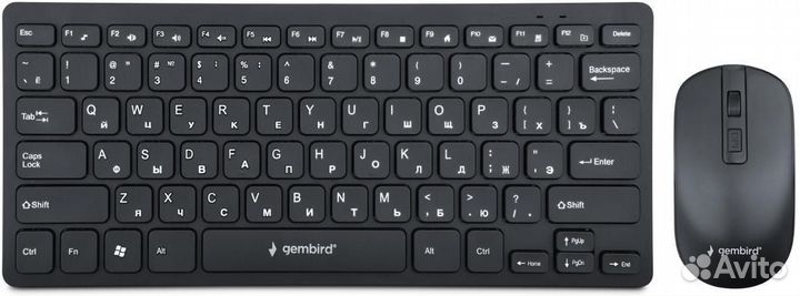 Клавиатура+мышь беспроводная Gembird KBS-9100