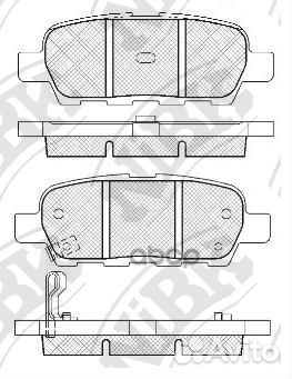Колодки задние infiniti FX, nissan qashqai, MUR