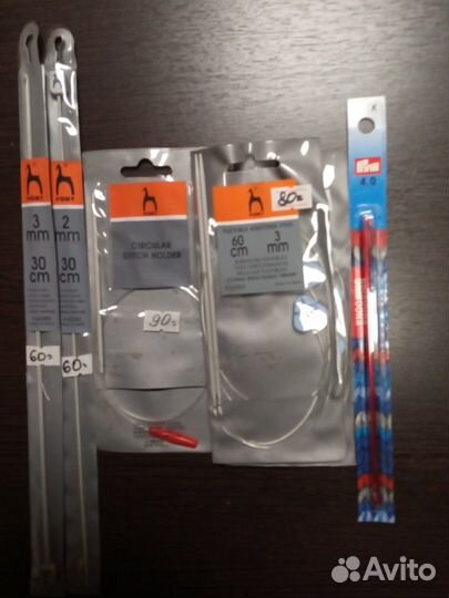 Спицы, крючки, инструменты для вязания