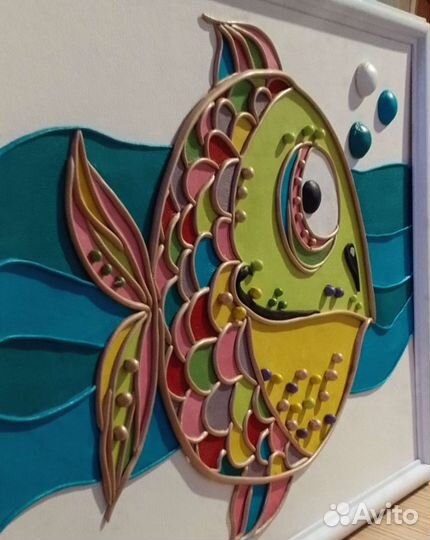 Кожаная картина