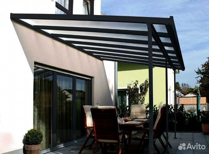 Стеклянные козырьки