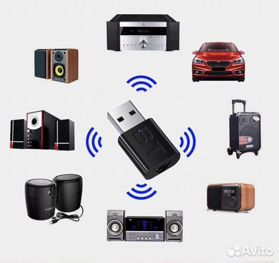 Bluetooth aux адаптер usb в магнитолу