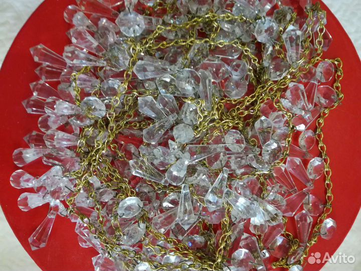 Хрусталь для люстры Чехии,подвески,цепочки