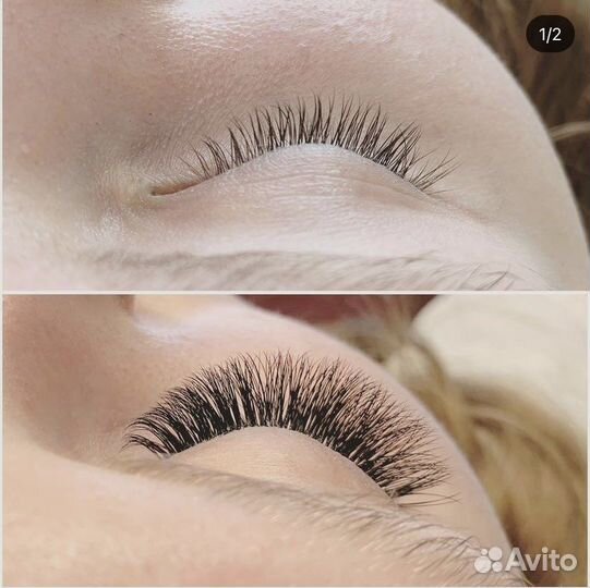 Наращивание ресниц, Маникюр, Брови