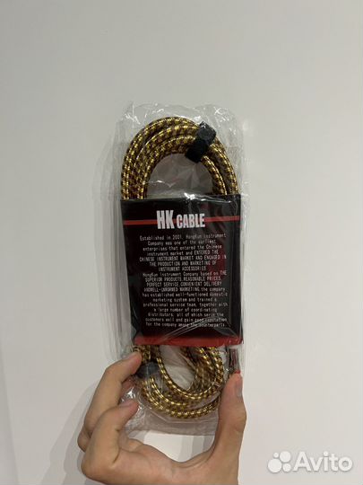 Плетёный провод для электрогитары 3 метра HK cable