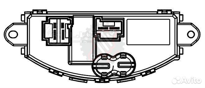 Резистор электровентилятора отопителя для автомоби