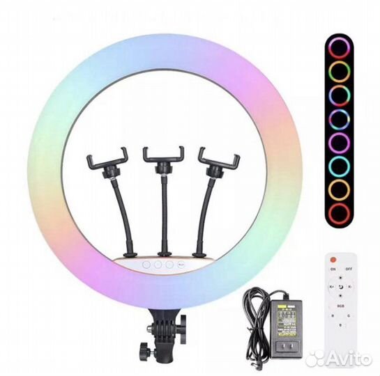 Кольцевая лампа RGB 45 см