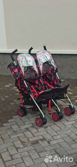 Коляска трость для двойни