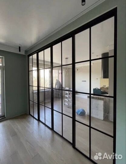 Межкомнатные перегородки из стекла