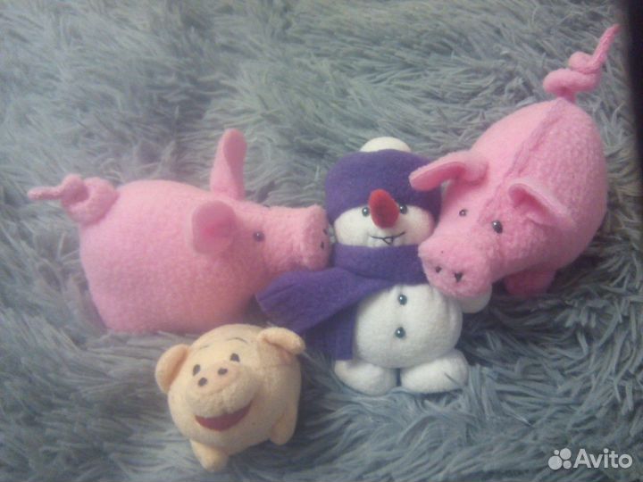 Игрушки елочные. Детские мягкие