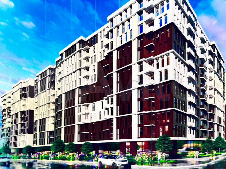 1-к. квартира, 52,8 м², 1/12 эт.