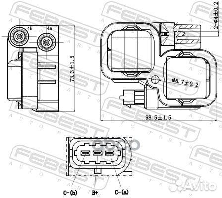 Катушка зажигания 16640002 Febest