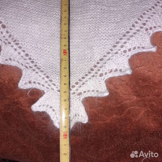 Пуховая косынка из пуха кролика