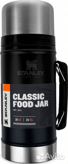 Термос для еды stanley Classic 0.94L черный Kra234