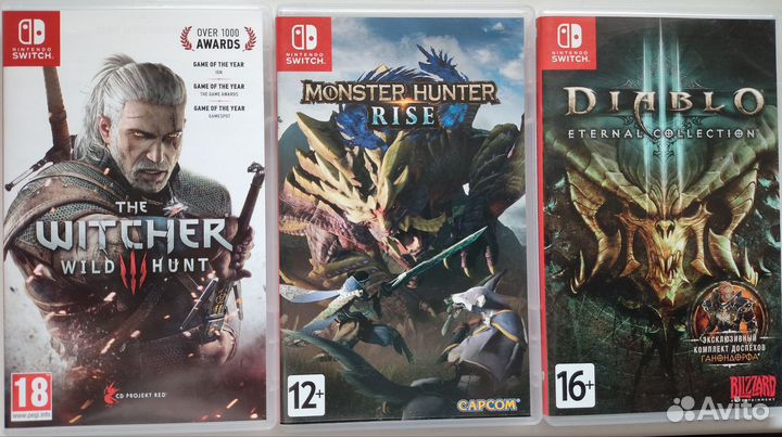 Картриджи для nintendo switch