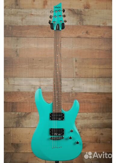 Schecter C-6 Deluxe Satin Aqua