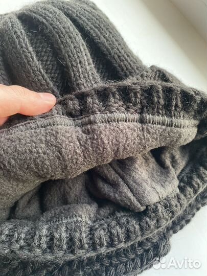 Шапка и шарф комплект вязаные