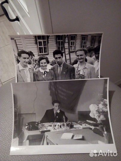 Комсомол «фестиваль 1957» фото набор2 штуки