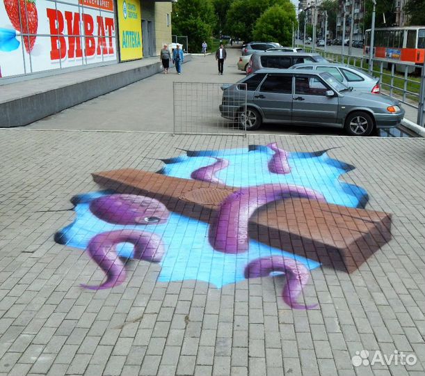 Роспись стен. Граффити оформление. Художник