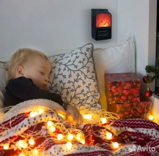 Портативный мини обогреватель, камин