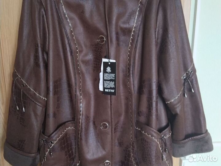 Куртка большого размера 60 демисезонная новая
