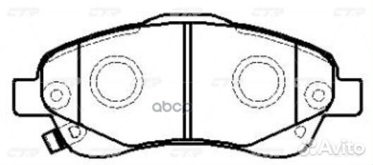 GK1167 колодки дисковые передние Toyota Avensi