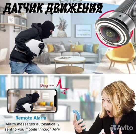 Видеоглазок wifi с датчиком движения