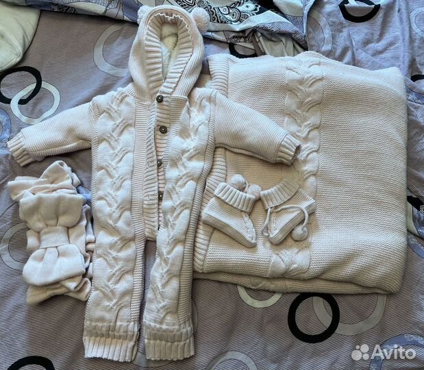 Конверт на выписку для девочки осень