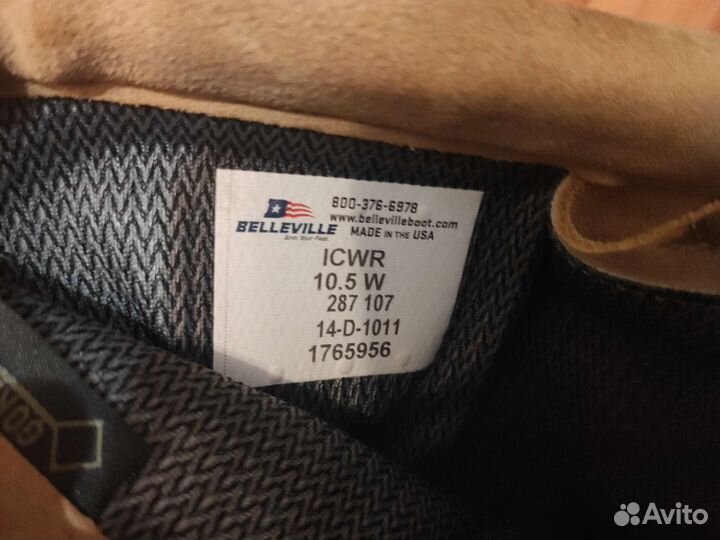 Берцы Belleville icwr.Gore-tex. USA размер 10.5 w