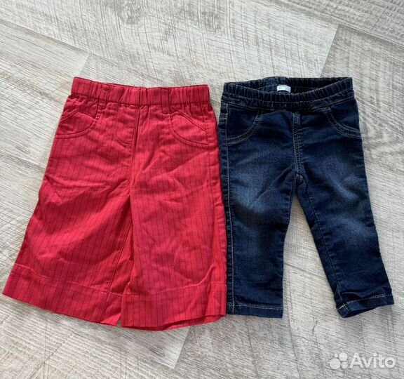 Брюки/лосины для девочки пакетом от 0 до 6 месяцев