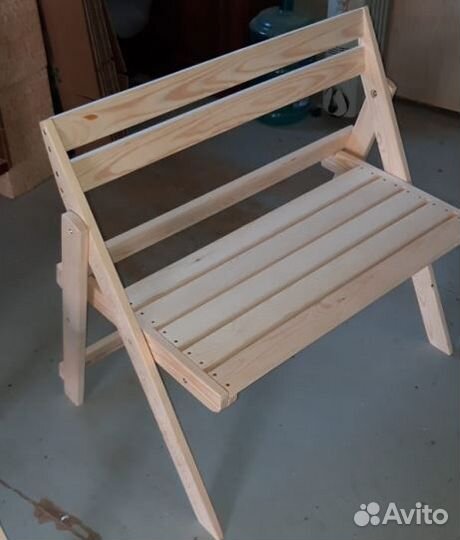 Лавка складная из древесины хвойных пород