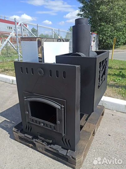 Банная печь на три помещения конвекция Гризли