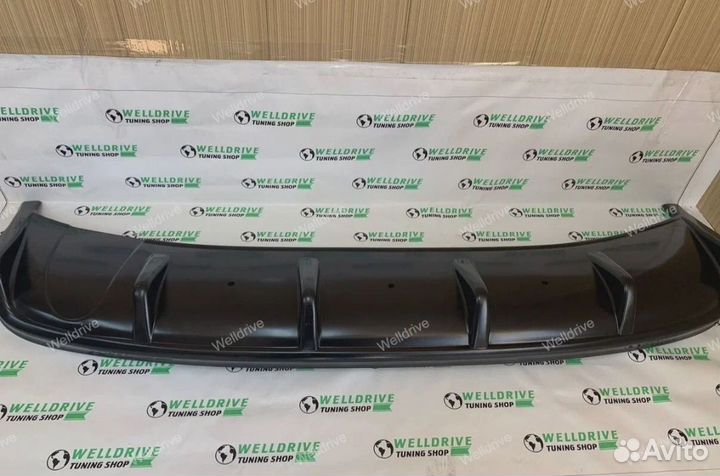 Диффузор на задний бампер mazda 6 gg /рестайлинг