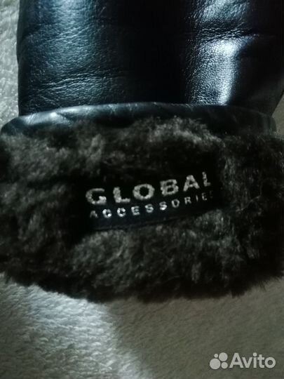 Варежки женские натуральная кожа