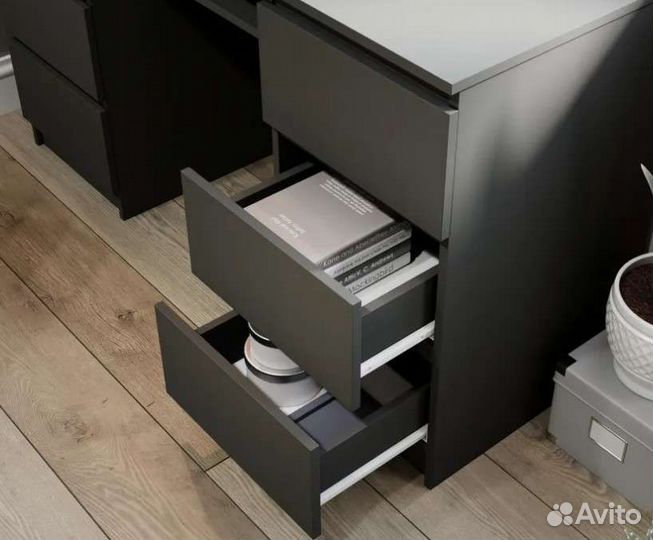 Стол письменный графит, белый