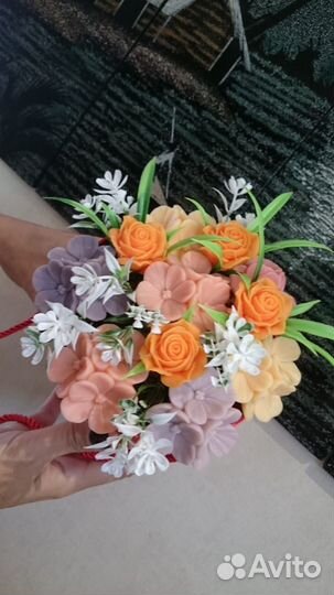 Букет цветов из мыла 