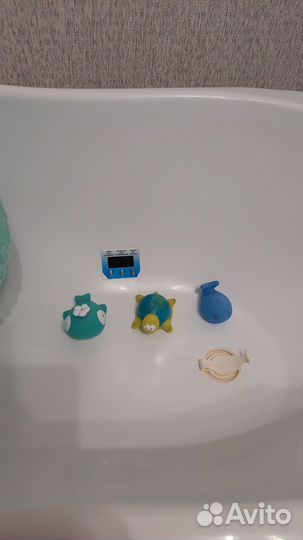 Ванночка для купания+круг+игрушки для купания