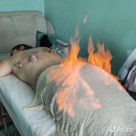 Массаж/ Огненный массаж / Топка большого живота