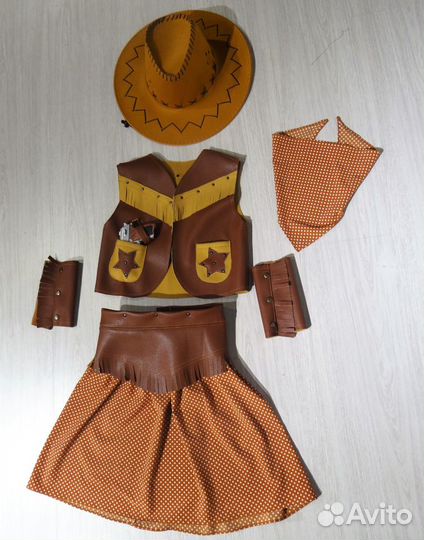 Ковбой костюм для девочки напрокат