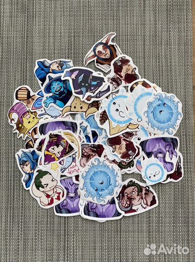 Стикеры/наклейки героев из Dota2