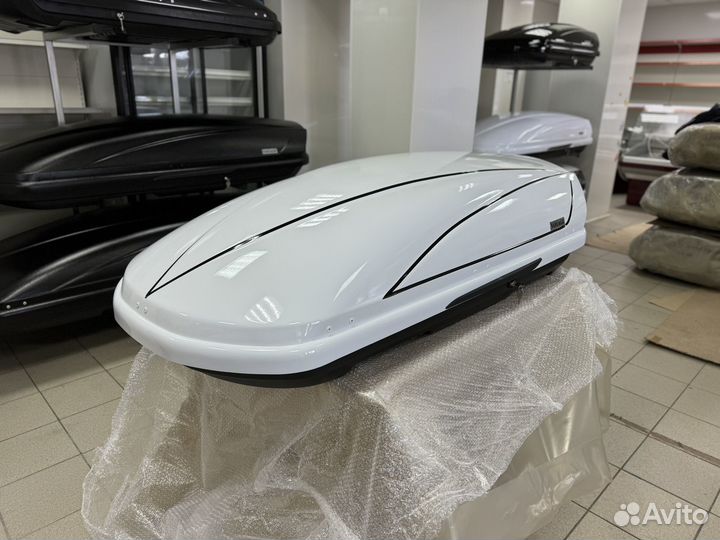 Автобокс Voyage 440л 175см Style Белый глянец