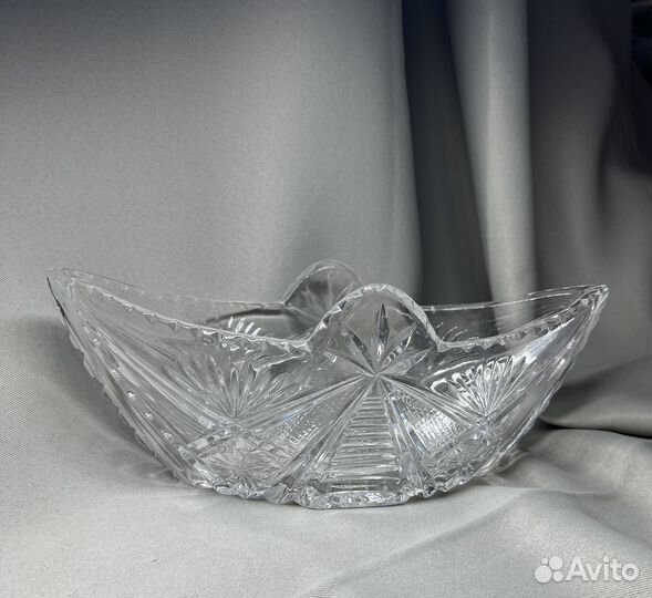 Хрустальная салатница СССР