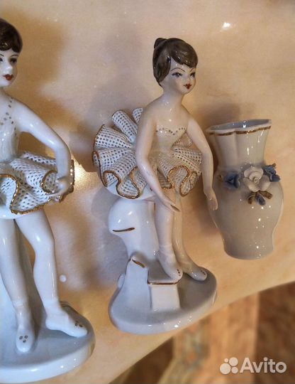 Фарфоровые статуэтки / вазочки, винтаж