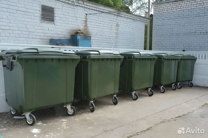 Мусорный пластиковый бак 1100л 1.1-2060