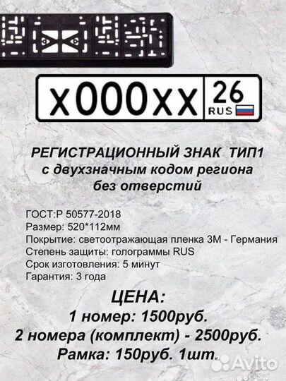 Изготовление Гос номеров