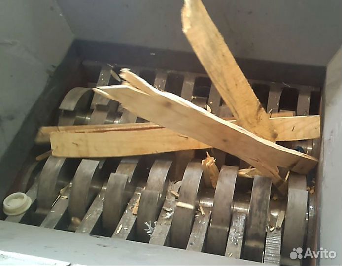 Двухвальный шредер дшв-1500, усиленный